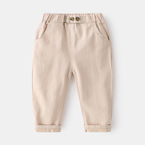 Quần kaki cotton thoải mái phong cách Hàn Quốc cho bé trai