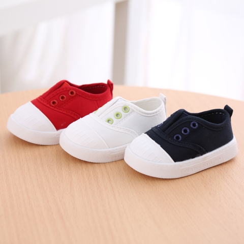 Giày vải đế mềm thoáng khí dành cho bé trai và bé gái