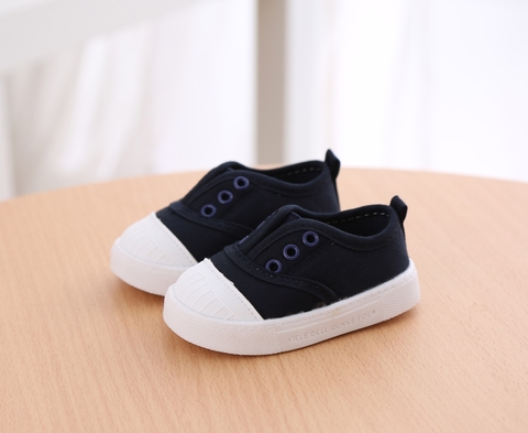 Giày vải đế mềm thoáng khí dành cho bé trai và bé gái