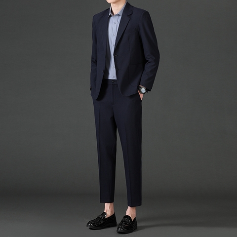 Bộ đồ vest nam lịch lãm nhẹ nhàng phong cách Hàn Quốc