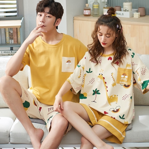 Đồ bộ mặc ở nhà ngắn tay phù hợp cho cả nam và nữ