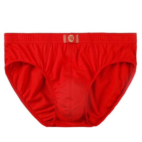 Quần lót nam lưng chun in họa tiết chất cotton co giãn
