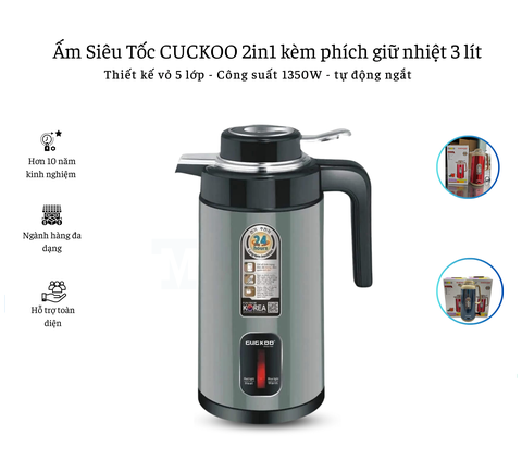 Ấm siêu tốc kèm phích giữ nhiệt 3L