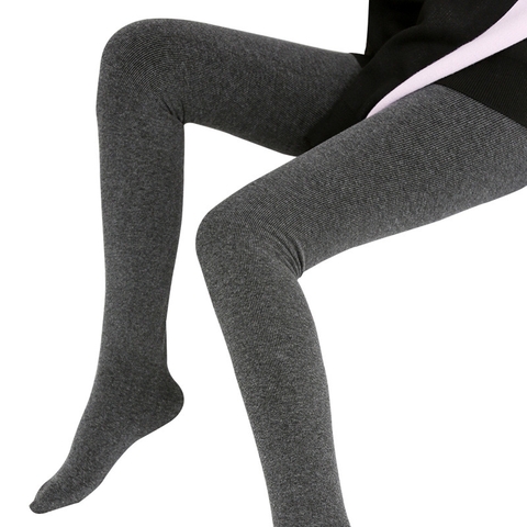 Quần legging vải cotton phối ren kiểu dáng quần tất ôm dáng dành cho nữ
