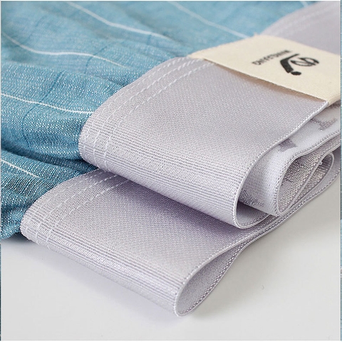 Quần lót boxer nam sọc caro WANGJIANG cotton thoáng khí thoải mái