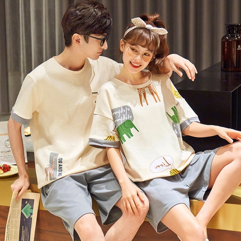 Đồ bộ mặc ở nhà ngắn tay phù hợp cho cả nam và nữ