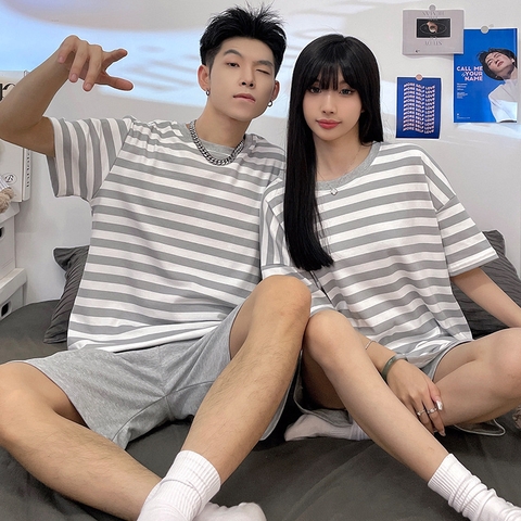 Bộ đồ nam cotton ngắn tay kiểu dáng thể thao