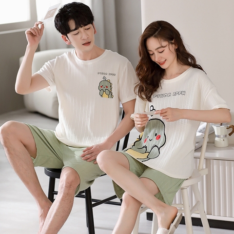 Bộ đồ nam cotton ngắn tay kiểu dáng thể thao