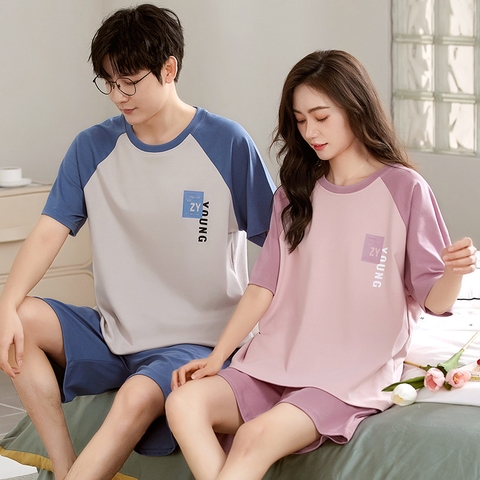 Bộ đồ nam cotton ngắn tay kiểu dáng thể thao