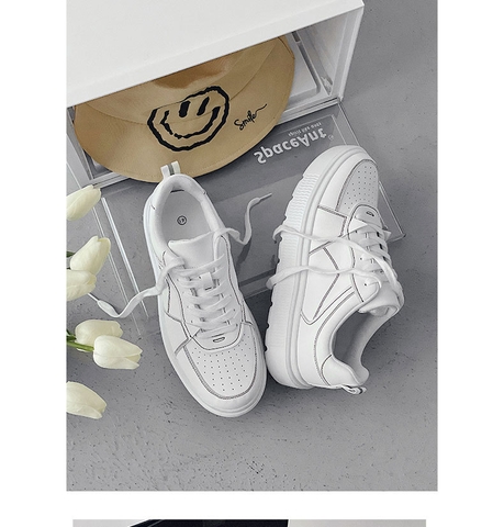 Giày sneaker nam kiểu ulzzang phối họa tiết đơn giản