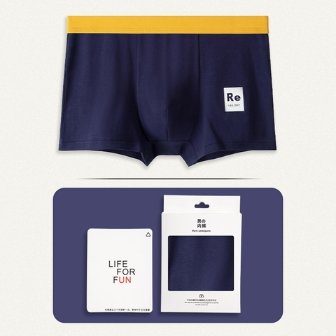 Quần lót boxer nam chất cotton co giãn thoáng khí