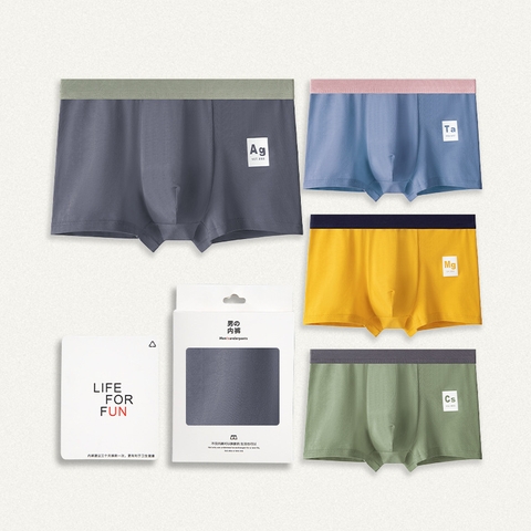 Quần lót boxer nam chất cotton co giãn thoáng khí