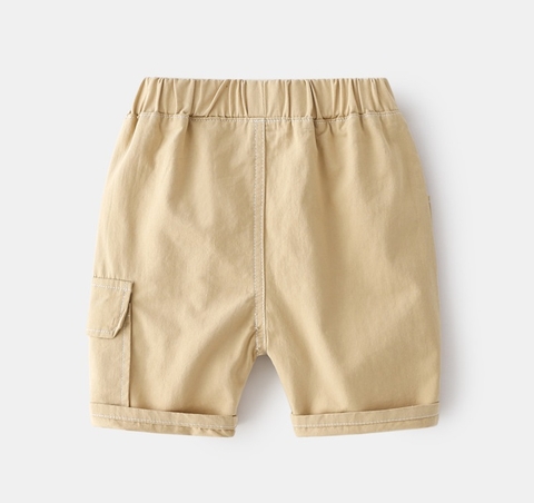 Quần short kaki túi hộp đơn giản cho bé trai