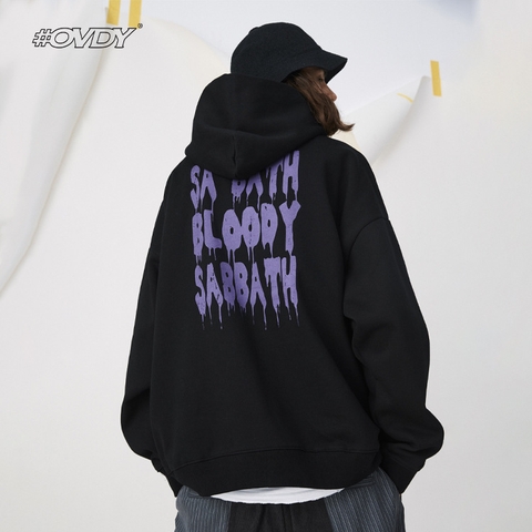 Áo hoodie OVDY unisex in hình kiểu dáng oversize