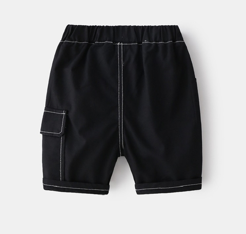 Quần short kaki túi hộp đơn giản cho bé trai