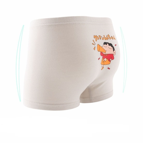 Combo 5 quần lót boxer cotton nguyên chất in hoạt hình cho bé trai