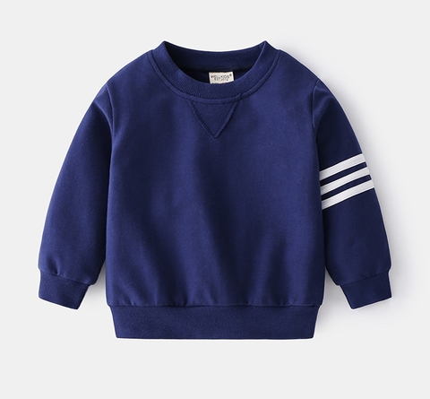 Bộ đồ thể thao cotton sọc dài tay cho bé trai