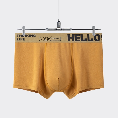 Quần lót boxer nam cạp chun in chữ cỡ lớn