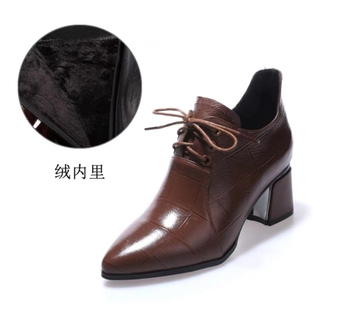 Giày cao gót nữ da thật kiểu dáng thanh lịch