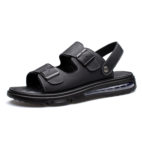 Dép sandal nam hai quai có khuy điều chỉnh đế mềm tránh trơn trượt
