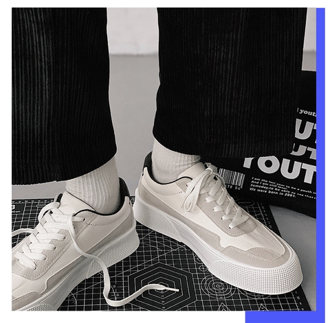 Giày sneaker nam kiểu ulzzang phong cách Hàn Quốc
