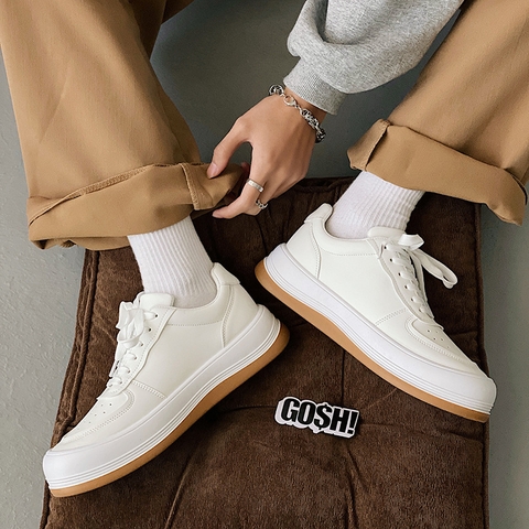 Giày sneaker nam phong cách Hồng Kông kiểu giày ulzzang nhỏ gọn