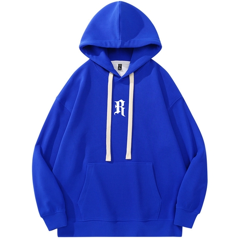 Áo hoodie unisex dài tay in chữ phong cách thời trang trung tính