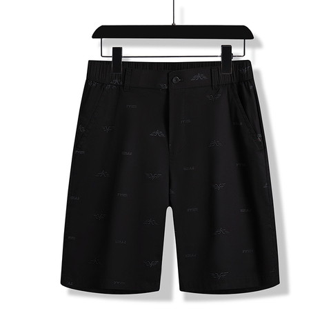 Quần short kaki nam phối hoa văn nhỏ phong cách thời thượng
