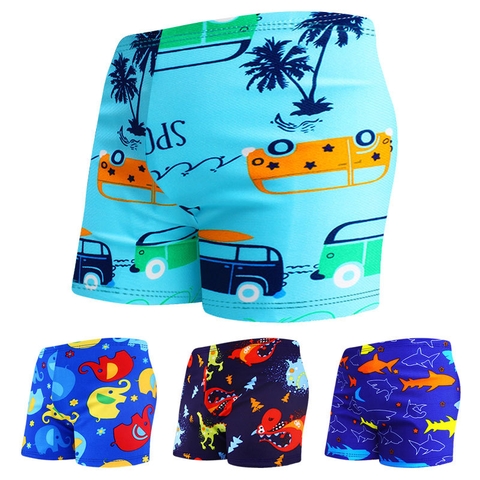 Quần bơi boxer HURUN in hoạt hình dành cho bé trai