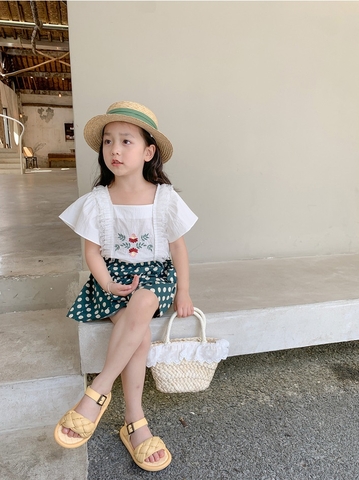Quần short bé gái kiểu dáng mỏng phong cách Hàn Quốc dành cho bé gái