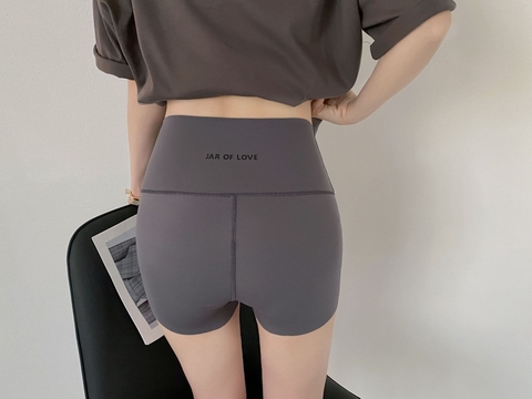 Quần legging nữ ngắn ôm dáng nâng mông cạp cao, phong cách Hàn Quốc