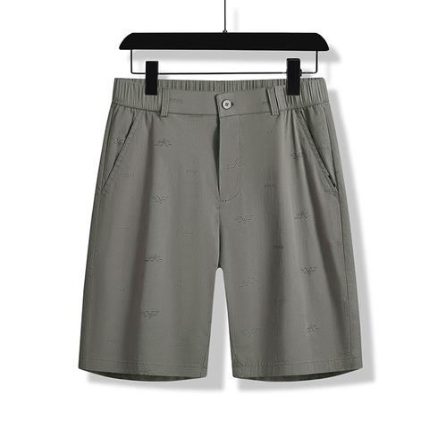 Quần short kaki nam phối hoa văn nhỏ phong cách thời thượng