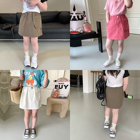 Váy ngắn giản dị thiết kế mới hợp thời trang dành cho bé gái