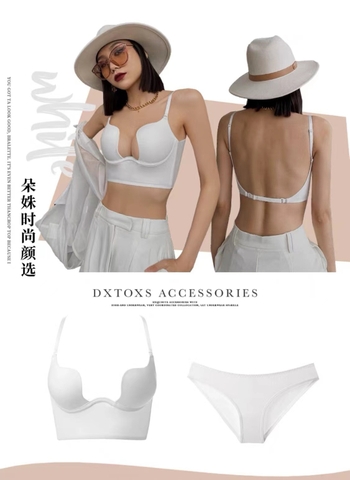 Áo bra nữ khoét ngực sâu hở lưng gợi cảm giúp nâng ngực