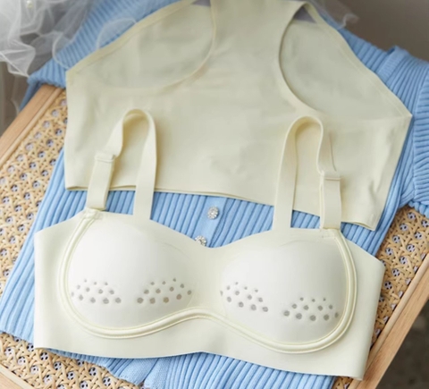 Bộ đồ lót mỏng nâng ngực không gọng thép, thoáng khí dành cho nữ