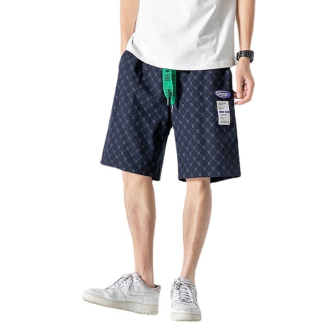 Quần short nam họa tiết caro chéo hợp thời trang