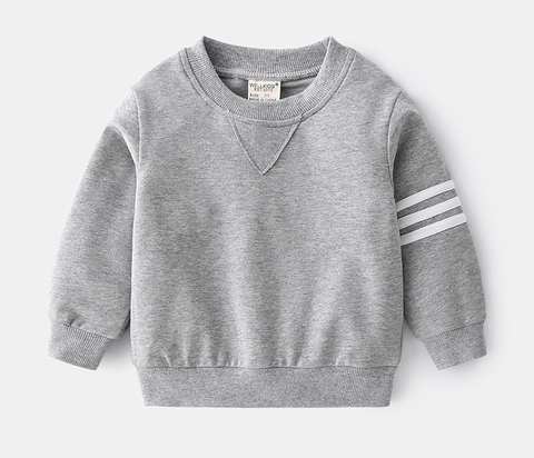 Bộ đồ thể thao cotton sọc dài tay cho bé trai