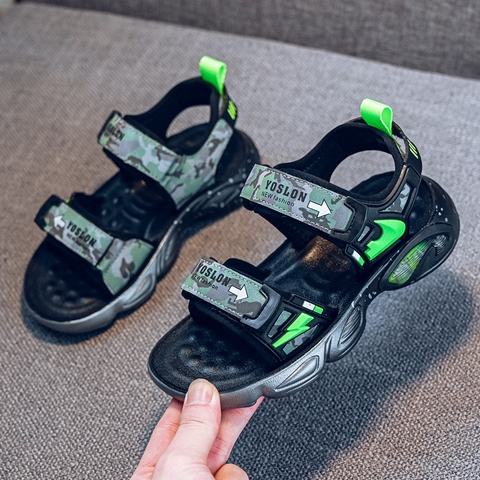 Giày sandal cỡ lớn đế mềm thời trang dành cho bé trai