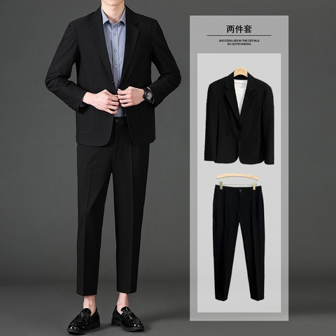 Bộ đồ vest nam lịch lãm nhẹ nhàng phong cách Hàn Quốc