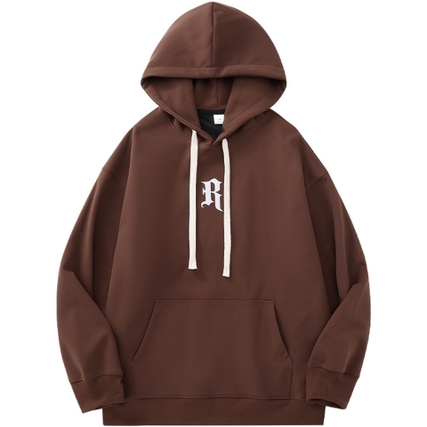 Áo hoodie unisex dài tay in chữ phong cách thời trang trung tính
