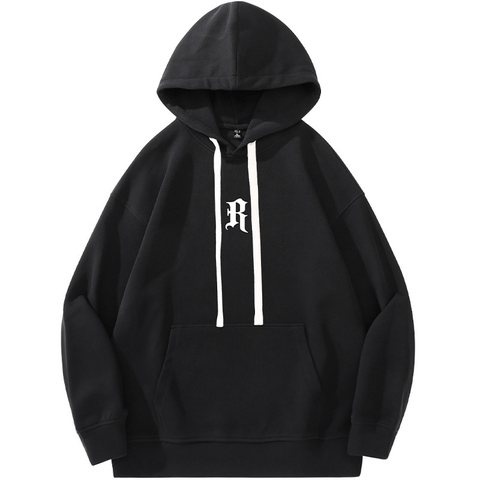 Áo hoodie unisex dài tay in chữ phong cách thời trang trung tính