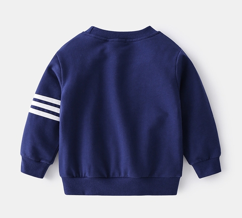 Bộ đồ thể thao cotton sọc dài tay cho bé trai