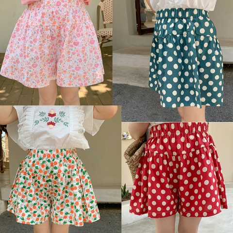 Quần short bé gái kiểu dáng mỏng phong cách Hàn Quốc dành cho bé gái