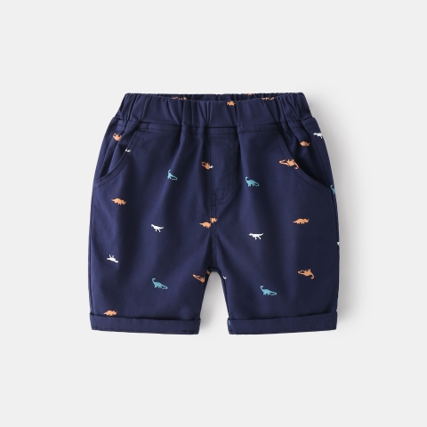 Quần short kaki chất cotton thoáng khí in hoạt hình cho bé trai