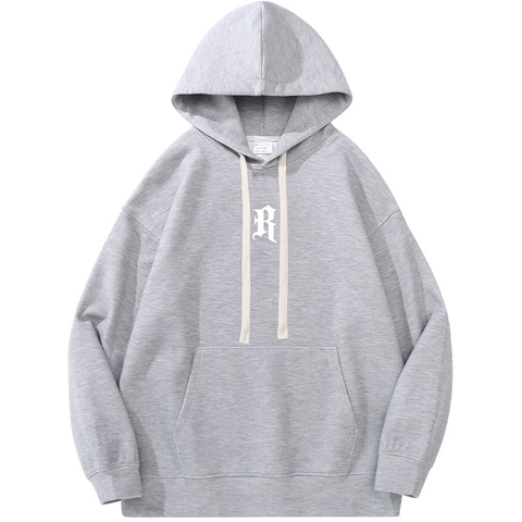 Áo hoodie unisex dài tay in chữ phong cách thời trang trung tính
