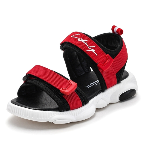 Giày sandal hở mũi kiểu dáng đơn giản chống trơn trượt dành cho bé trai