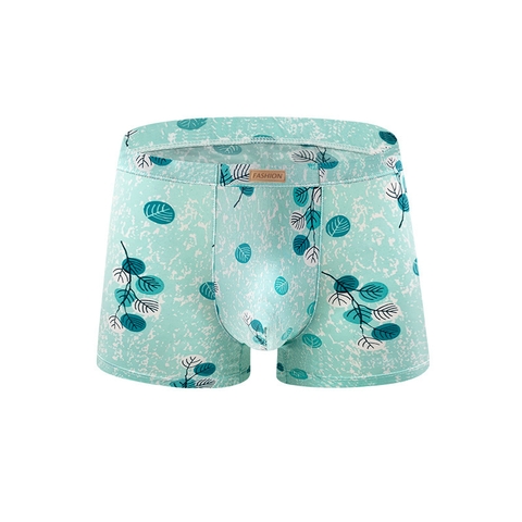 Quần lót boxer nam in hình chất cotton lạnh mềm mại siêu bền