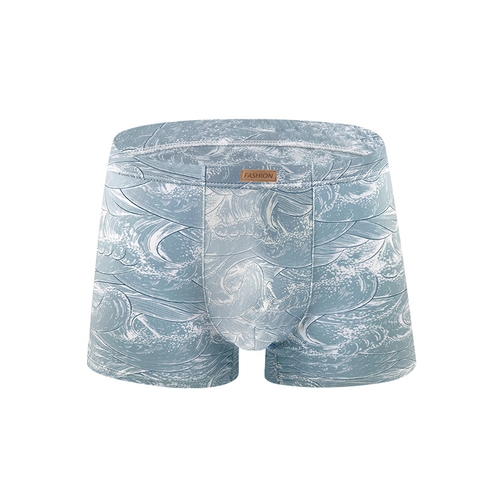 Quần lót boxer nam in hình chất cotton lạnh mềm mại siêu bền