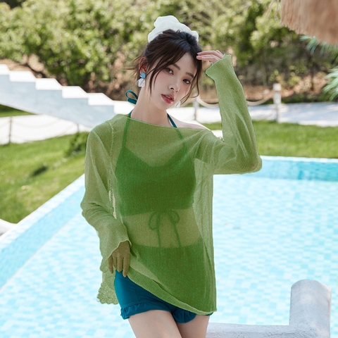 Bộ đồ bơi ba mảnh thời trang Hàn Quốc quyến rũ dành cho nữ