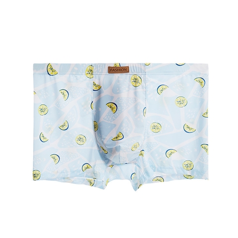 Quần lót boxer nam in hình chất cotton lạnh mềm mại siêu bền